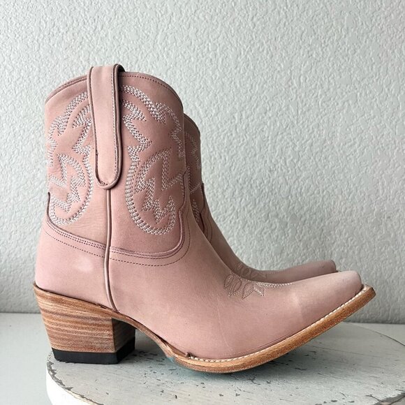 Lane SMOKESHOW Pink Cowboy Bootie Womens 8.5 Short Western Cowgirl Ankle Boots - Picture 2 of 15
